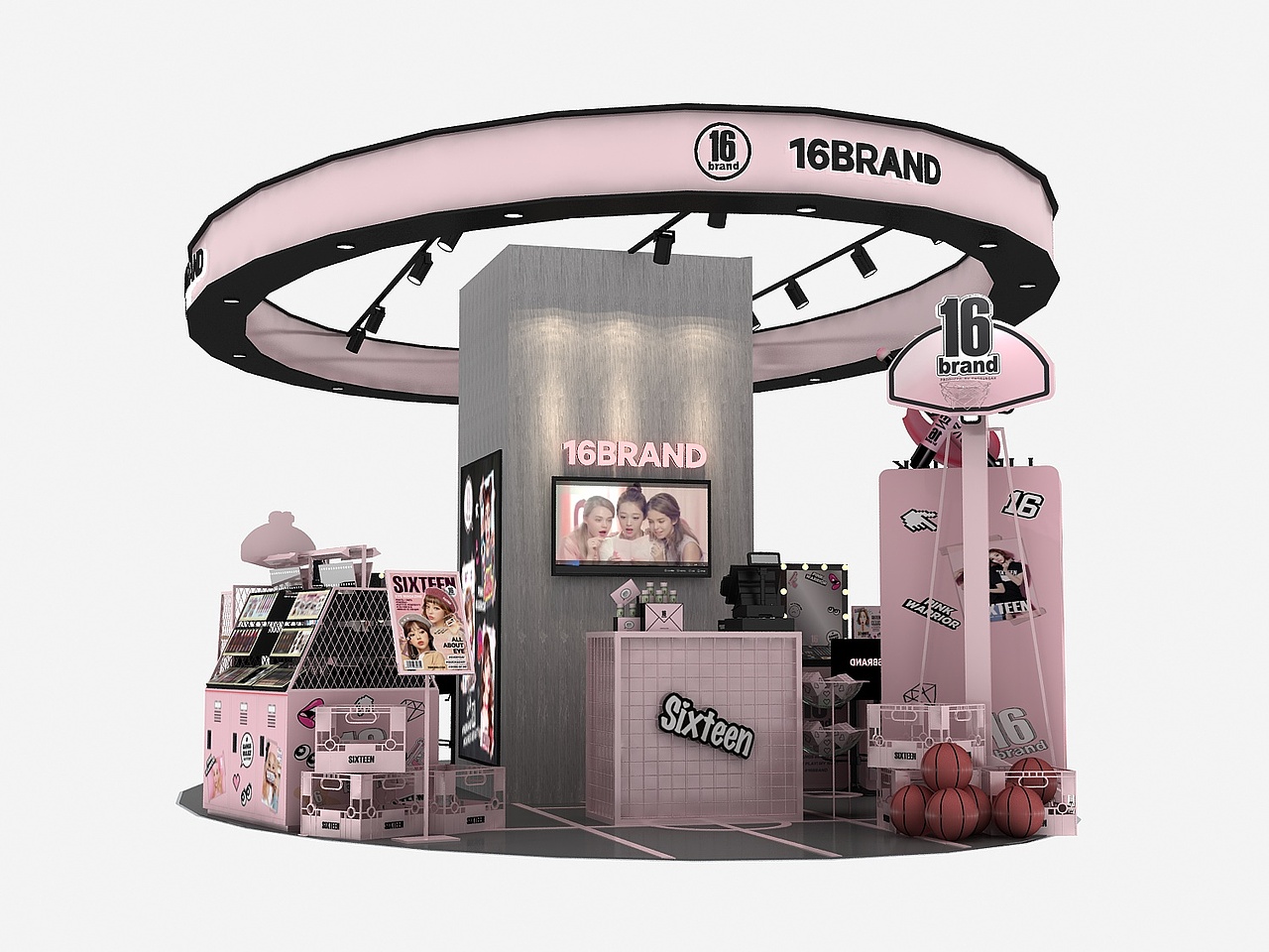 韩国16brand品牌终端形象--绵阳万达店