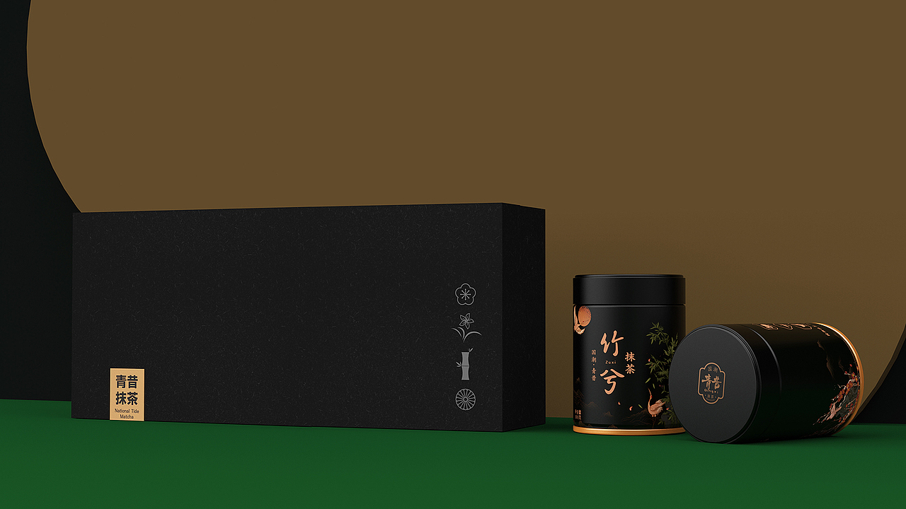唯悟品牌 ×青昔国潮抹茶｜包装设计