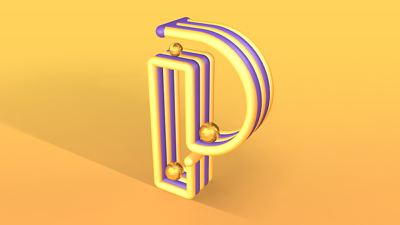 c4d字母