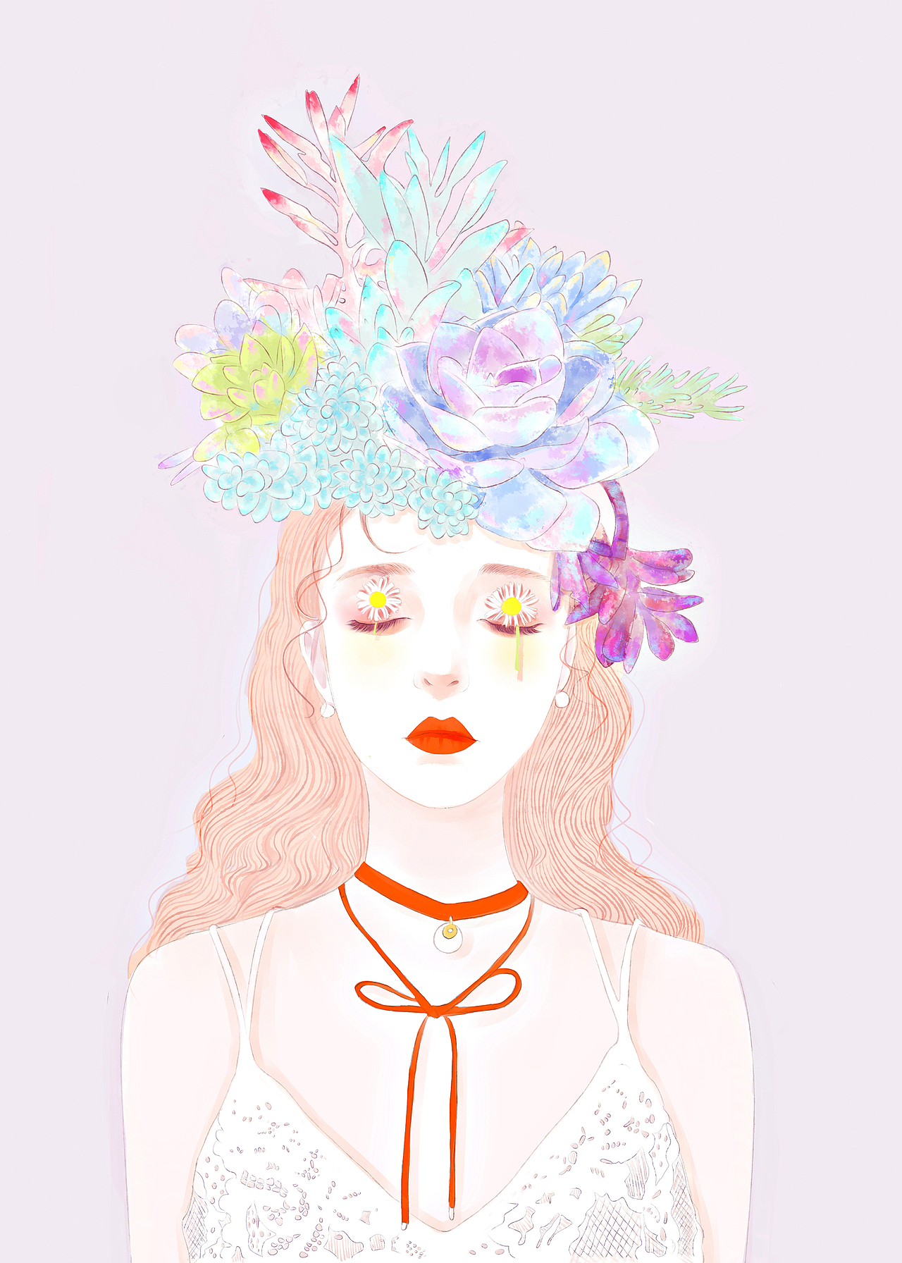 《温婉女子》系列（图ZMTk2MTkzMTE2） - 商业插画 - 站酷设计师暘坤原创素材 - 站酷ZCOOL