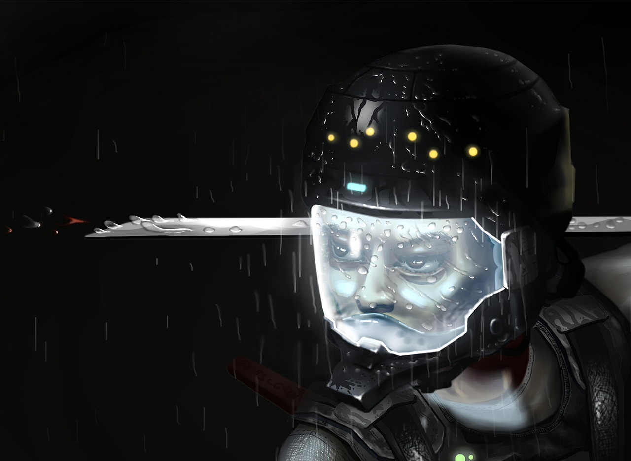 绘画作品-头盔王