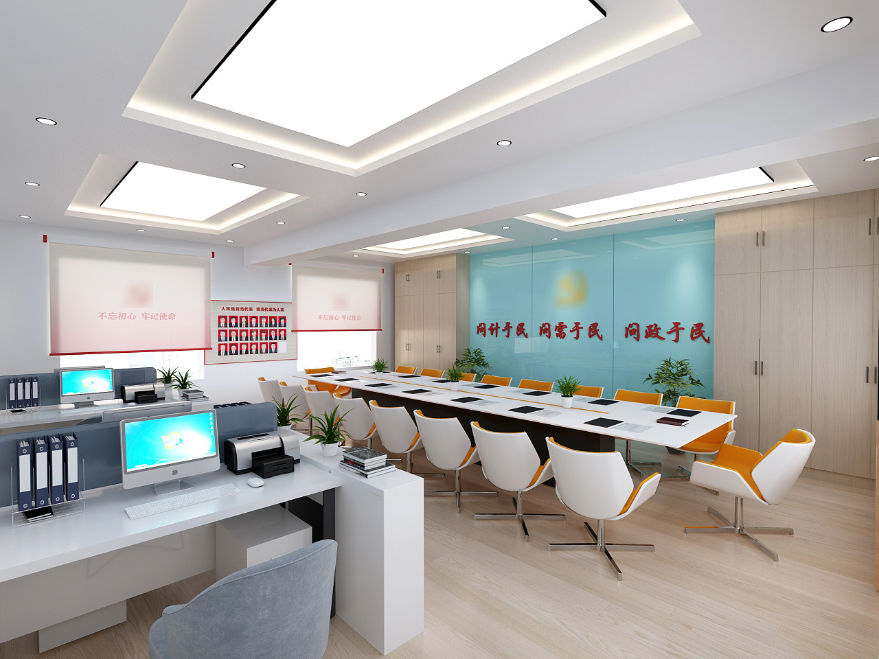 生态园社区党群服务中心|空间|展陈设计|大鹏创意 - 原创作品 - 站酷