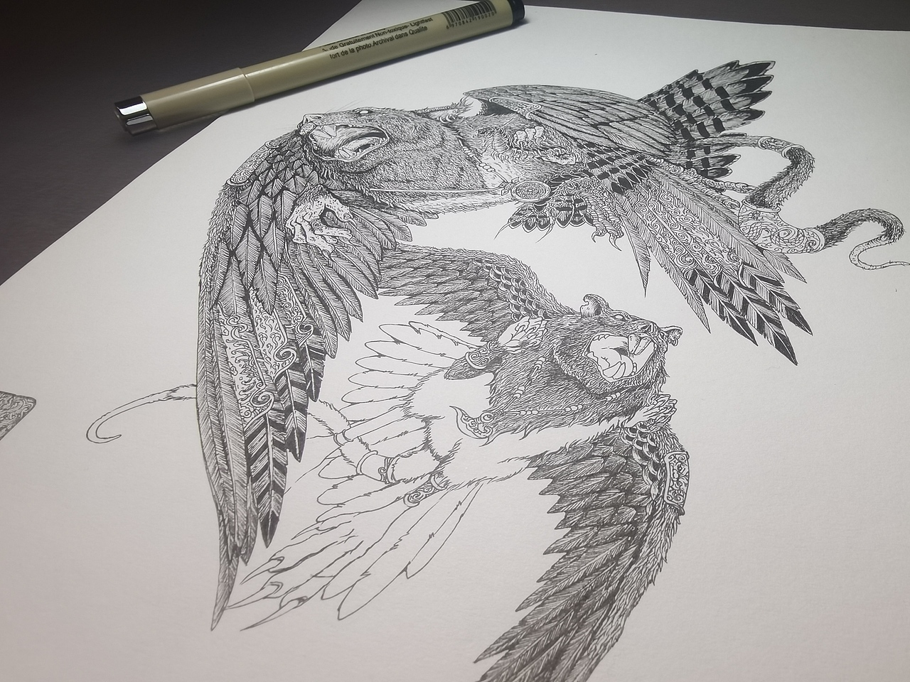 2024.03.10毣柞山海-北山经-虢山-寓鸟