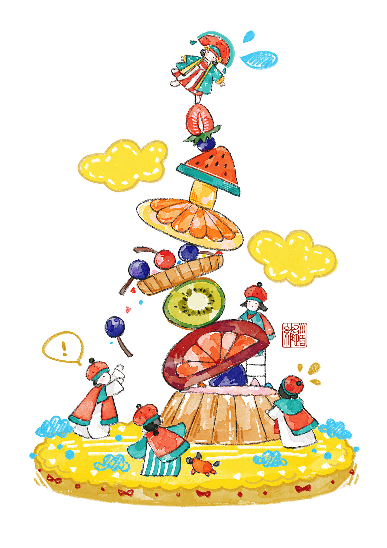 2021年终摸鱼总结（图ZMjgzODI3MDk2） - 商业插画 - 站酷设计师道道维原创素材 - 站酷ZCOOL