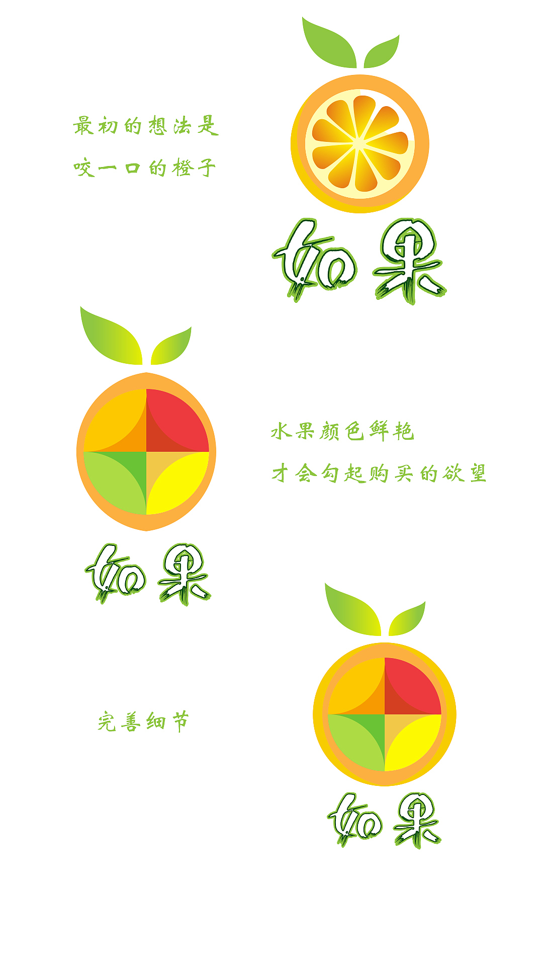 [如果]  水果店logo