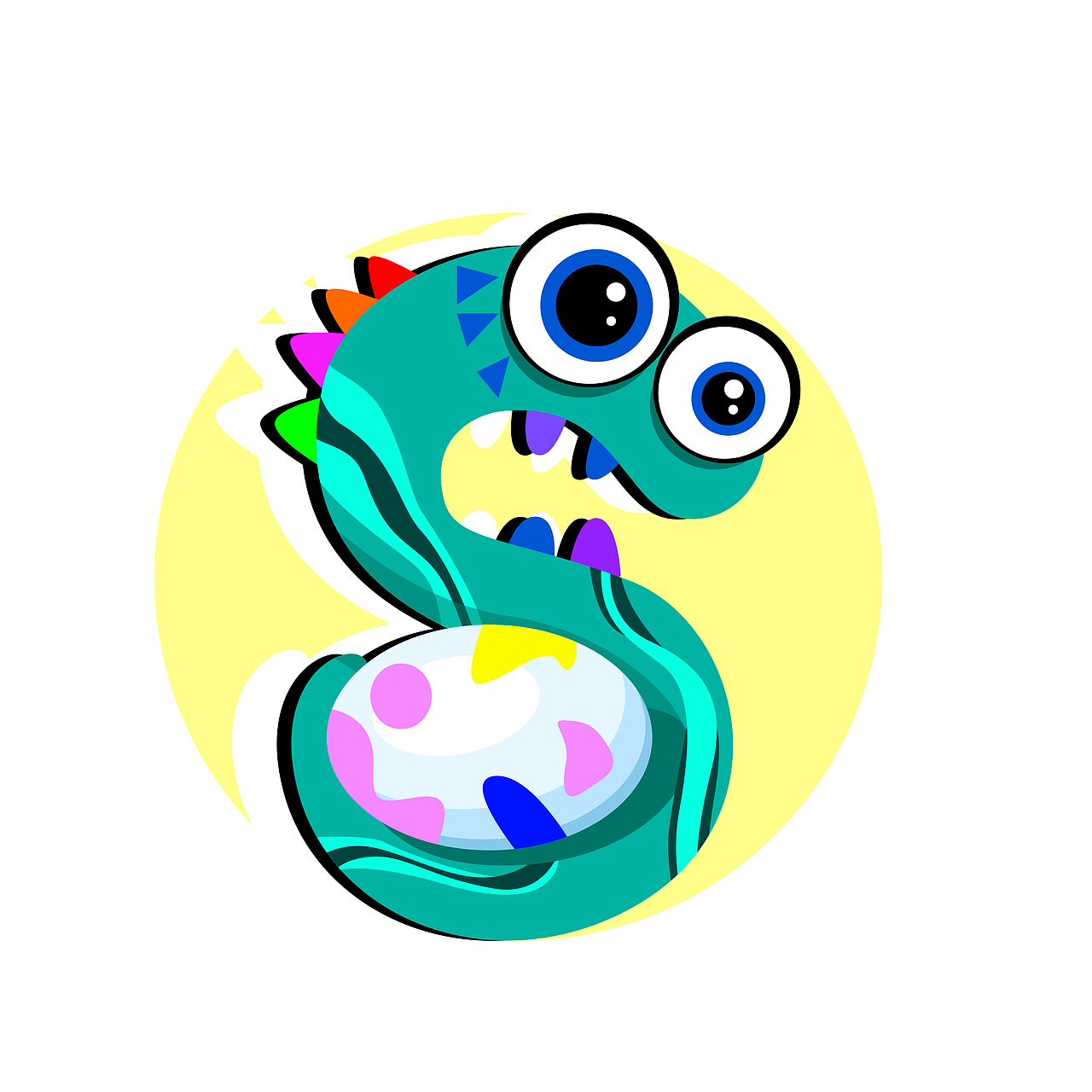 字母小怪兽（图ZMjg3Nzg0MzYw） - 图案 - 站酷设计师三AJIN原创素材 - 站酷ZCOOL