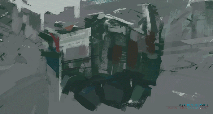 场景绘画过程（图ZMjg2MjM3NjA=） - 概念设定 - 站酷设计师xxfxx原创素材 - 站酷ZCOOL