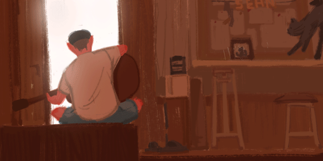 Guitar Player(Gif)（图ZNDkxNTc1MDA=） - 艺术插画 - 站酷设计师SeanChaika骐旭原创素材 - 站酷ZCOOL