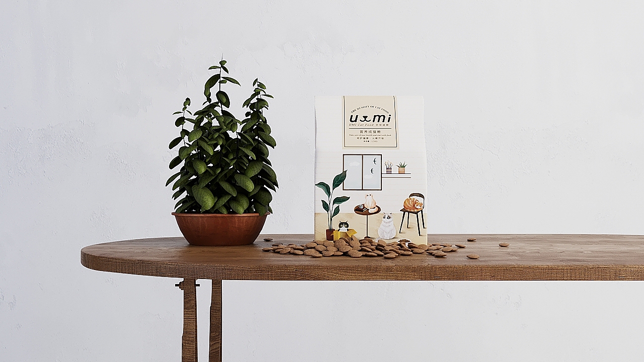 《UMI》猫粮品牌设计,于好品质中碰撞美感和温度。