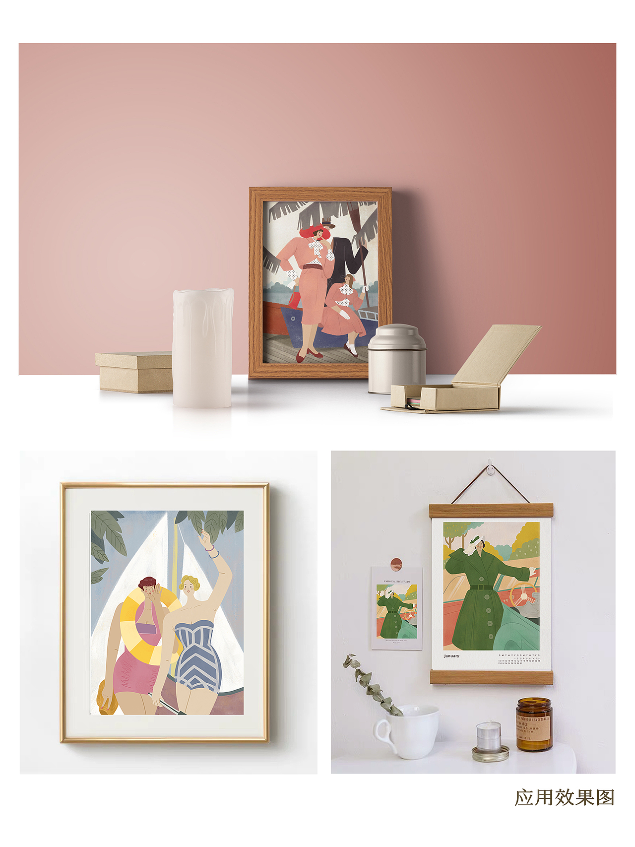 Vintage Fashion-复古时尚系列插画（图ZMjE5NjYxNTIw） - 艺术插画 - 站酷设计师JoanMa插画原创素材 - 站酷ZCOOL