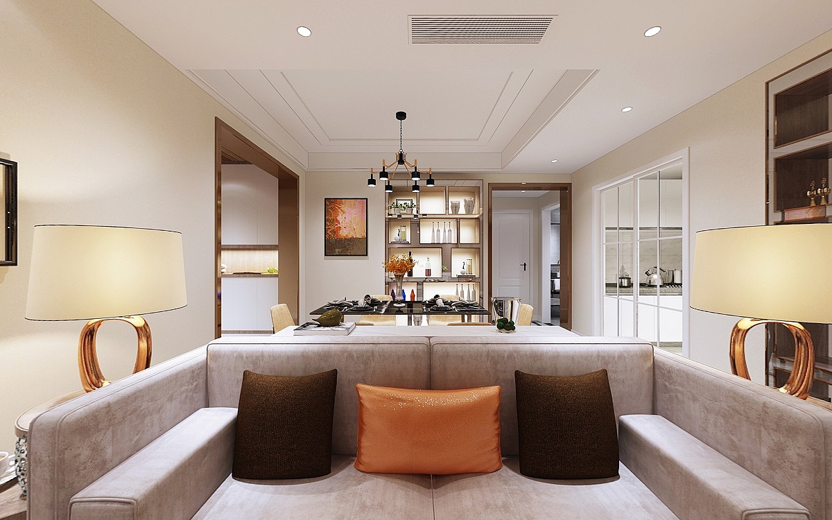 龙湖紫云台现代港式风格装修设计