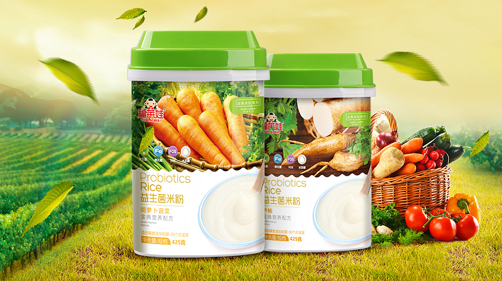 福莱娃小米蒸研/益生菌米粉包装设计（图ZMzA4ODA5ODA=） - 包装 - 站酷设计师核桃设计原创素材 - 站酷ZCOOL