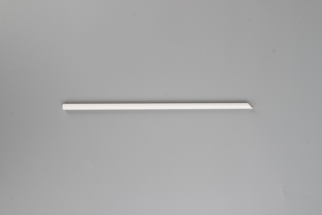 白色纸吸管纸纤维吸管饮品吸管样机吸管