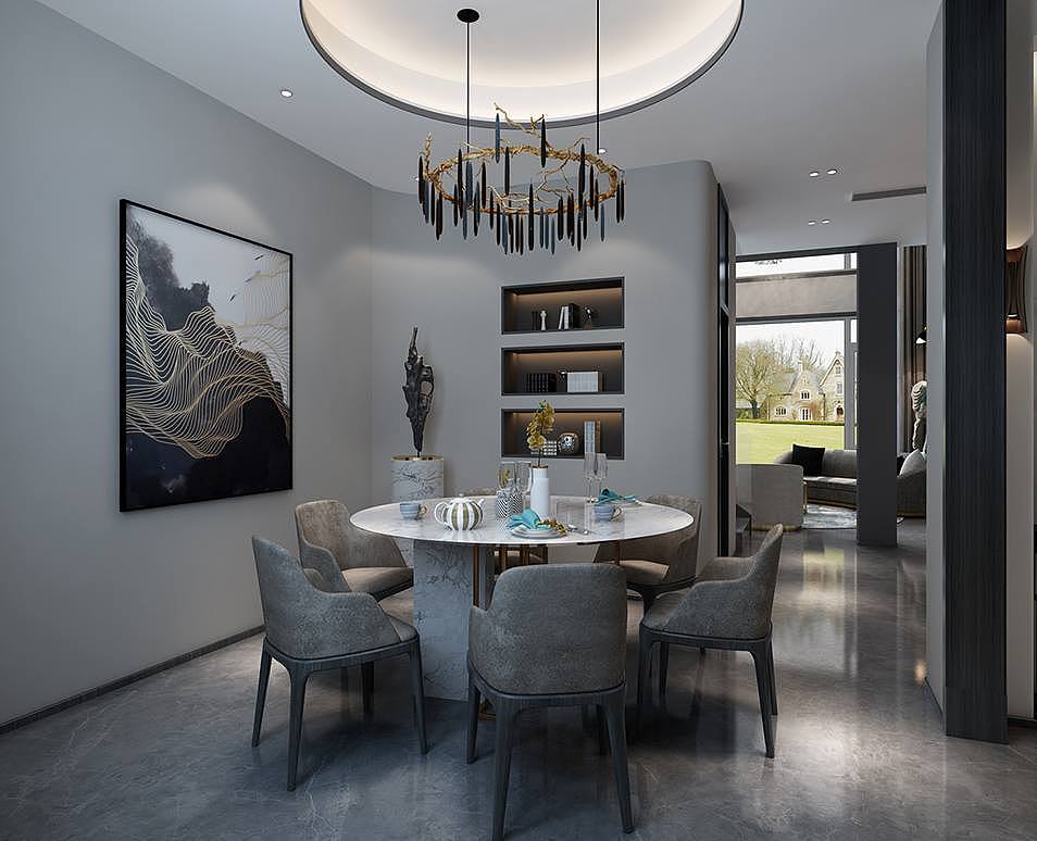 郑州万科云庐300平混搭风赏析