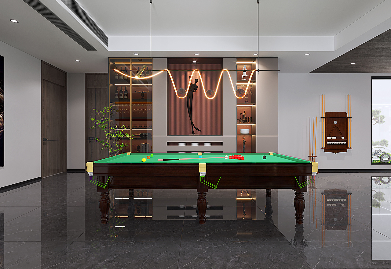 现代极简 | 简洁低调的高级黑,稳重与艺术感的空间!