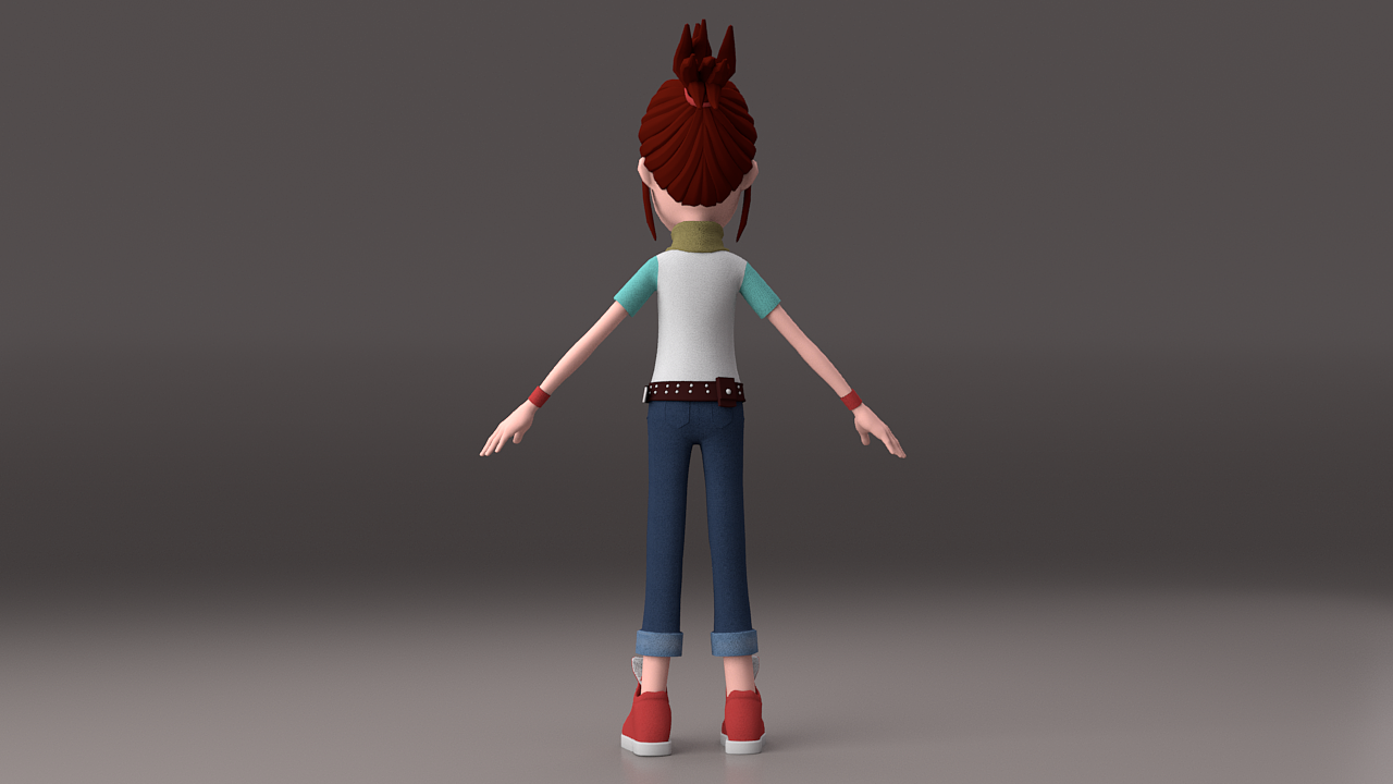 三维卡通人物模型