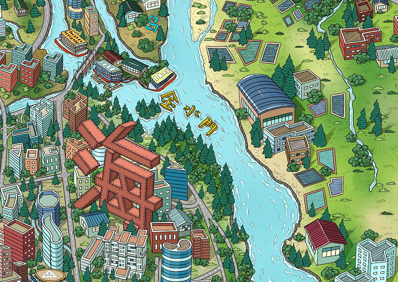 《手绘海南之美兰区》（图ZNTIxOTk4NDQ=） - 概念设定 - 站酷设计师拓太BIGIDEA原创素材 - 站酷ZCOOL