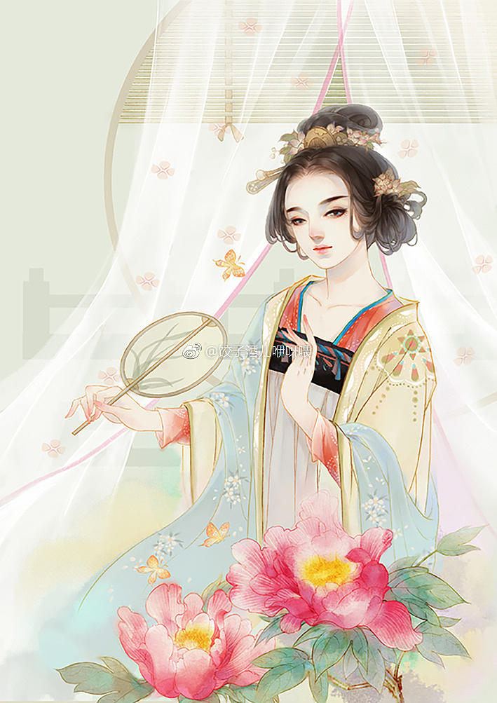 戏蝶（图ZMTEyODkzNjcy） - 商业插画 - 站酷设计师饺子酒儿原创素材 - 站酷ZCOOL