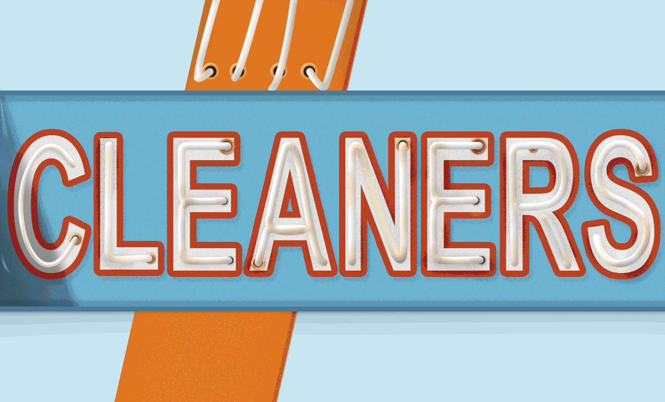 cleaners广告牌场景