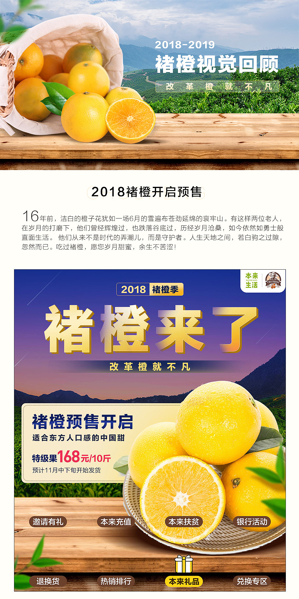 本来生活x褚橙 年度视觉回顾(2018)