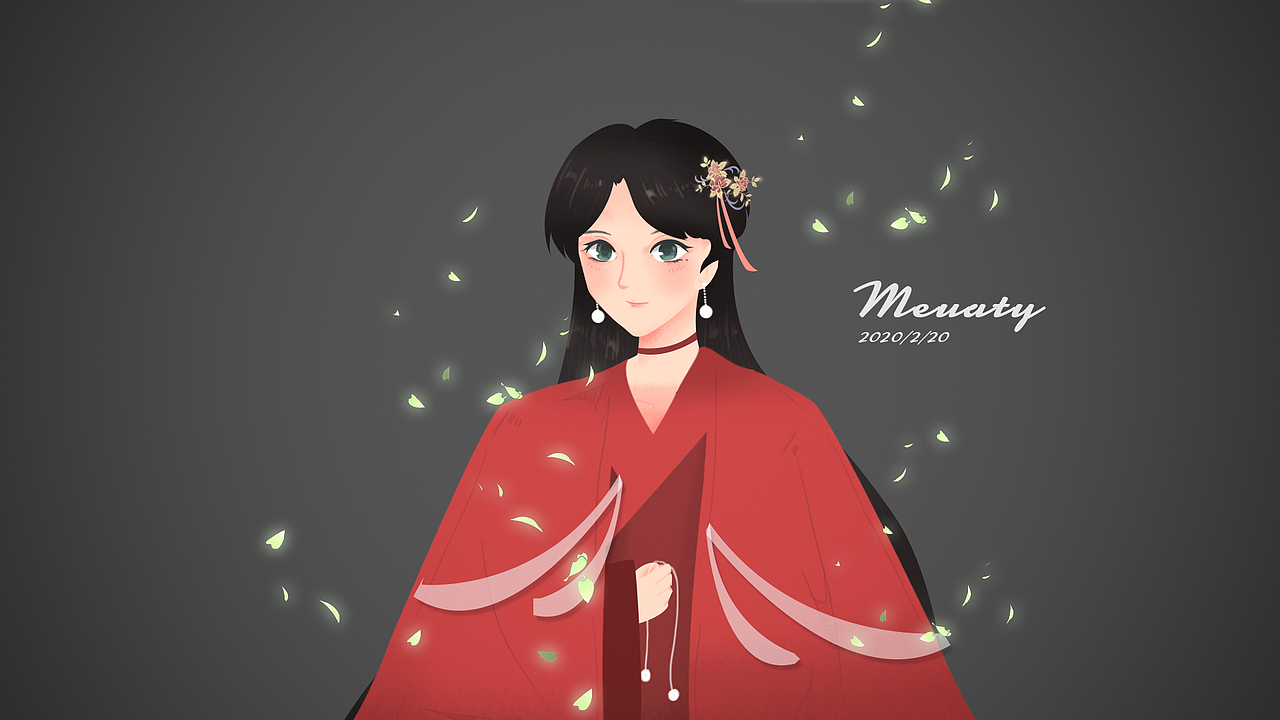 第一次画古风人物（图ZMTk2MzMxNzAw） - 艺术插画 - 站酷设计师Meuaty原创素材 - 站酷ZCOOL