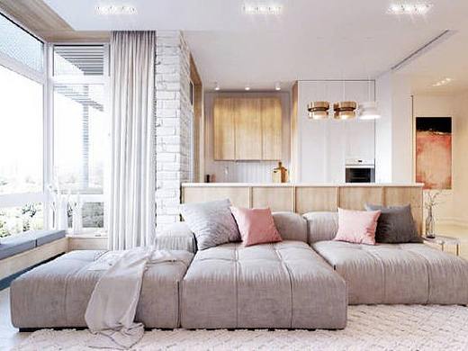 粉色与白色的搭配，让空气中隐隐的有种甜蜜感