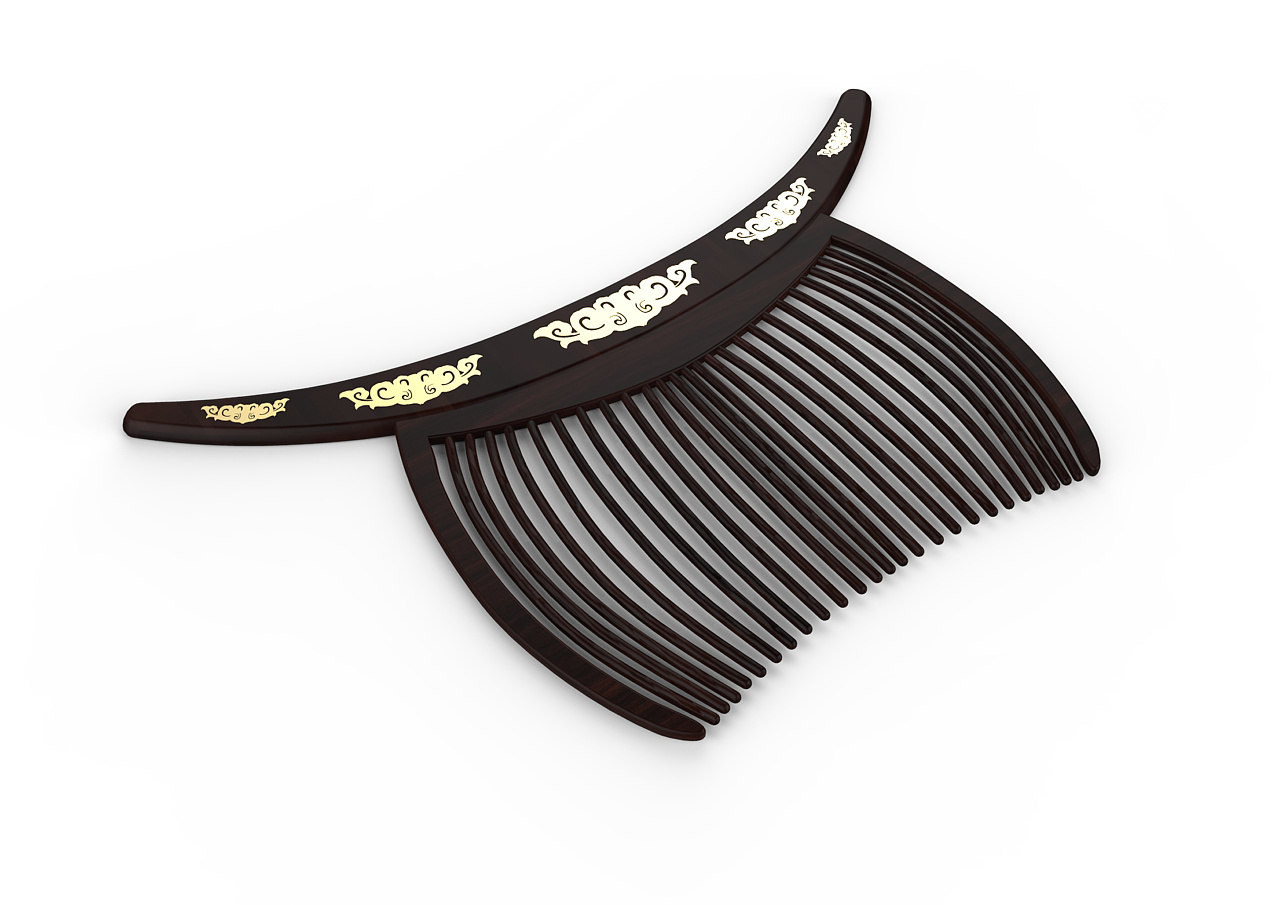 comb瑶族盘王梳文创设计