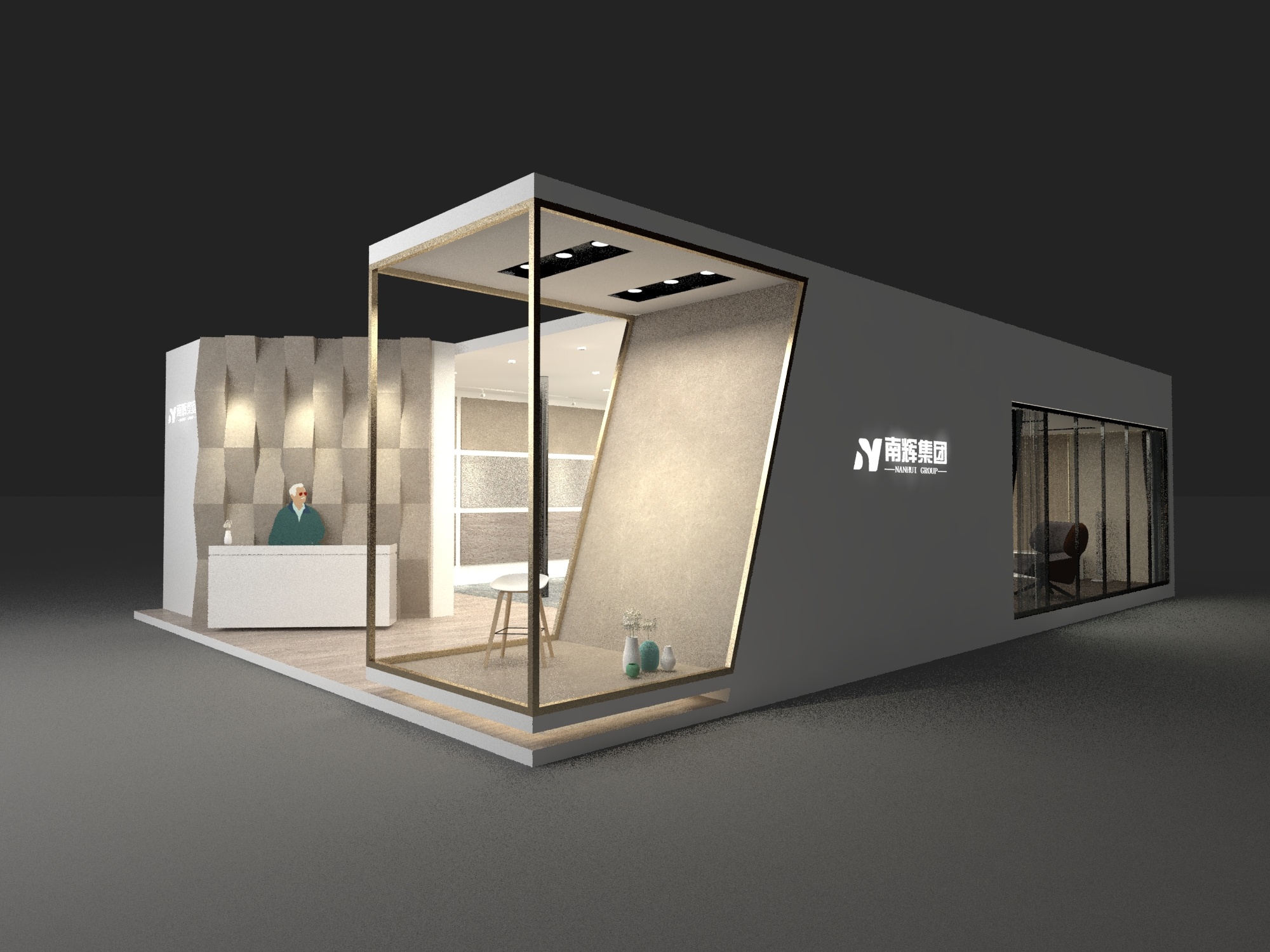 DZL Design丨重庆卓越石材展厅|空间|室内设计|DZL_XLL - 原创作品 - 站酷 (ZCOOL)