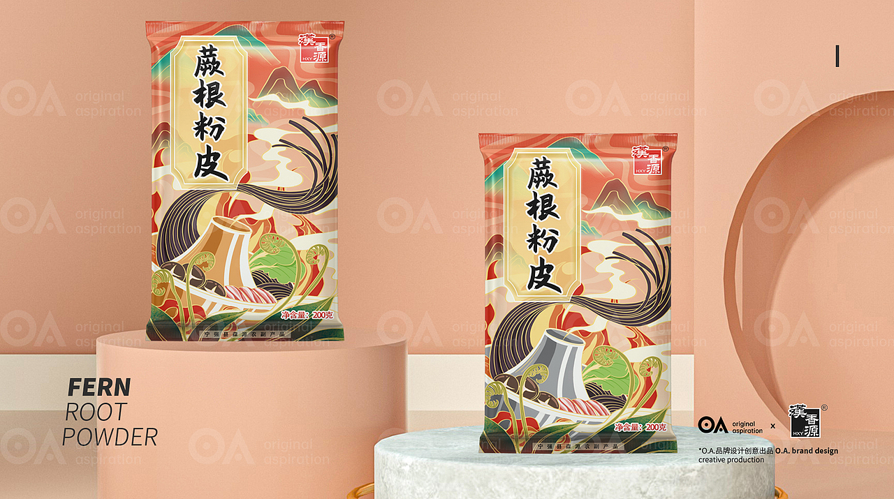 O.A.包装设计-蕨根粉皮