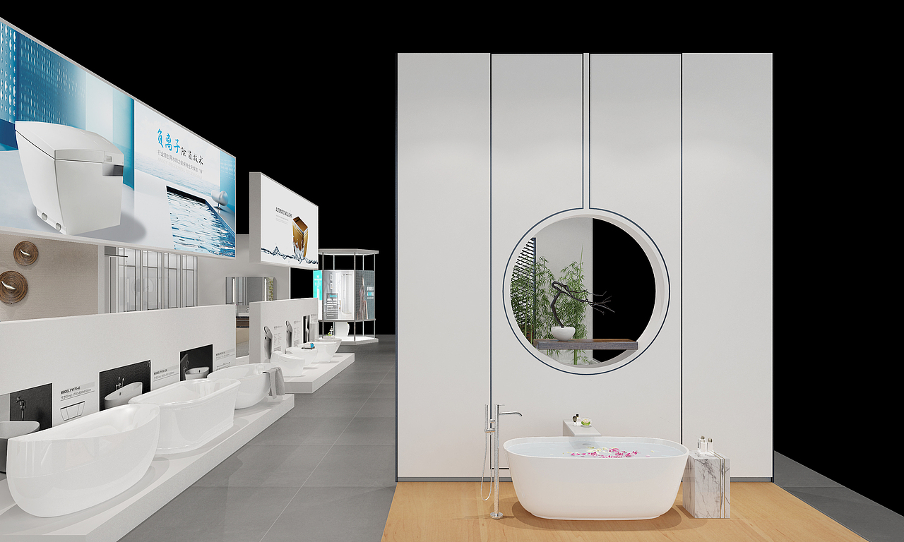卫浴展台-小白室内设计师的成长之路