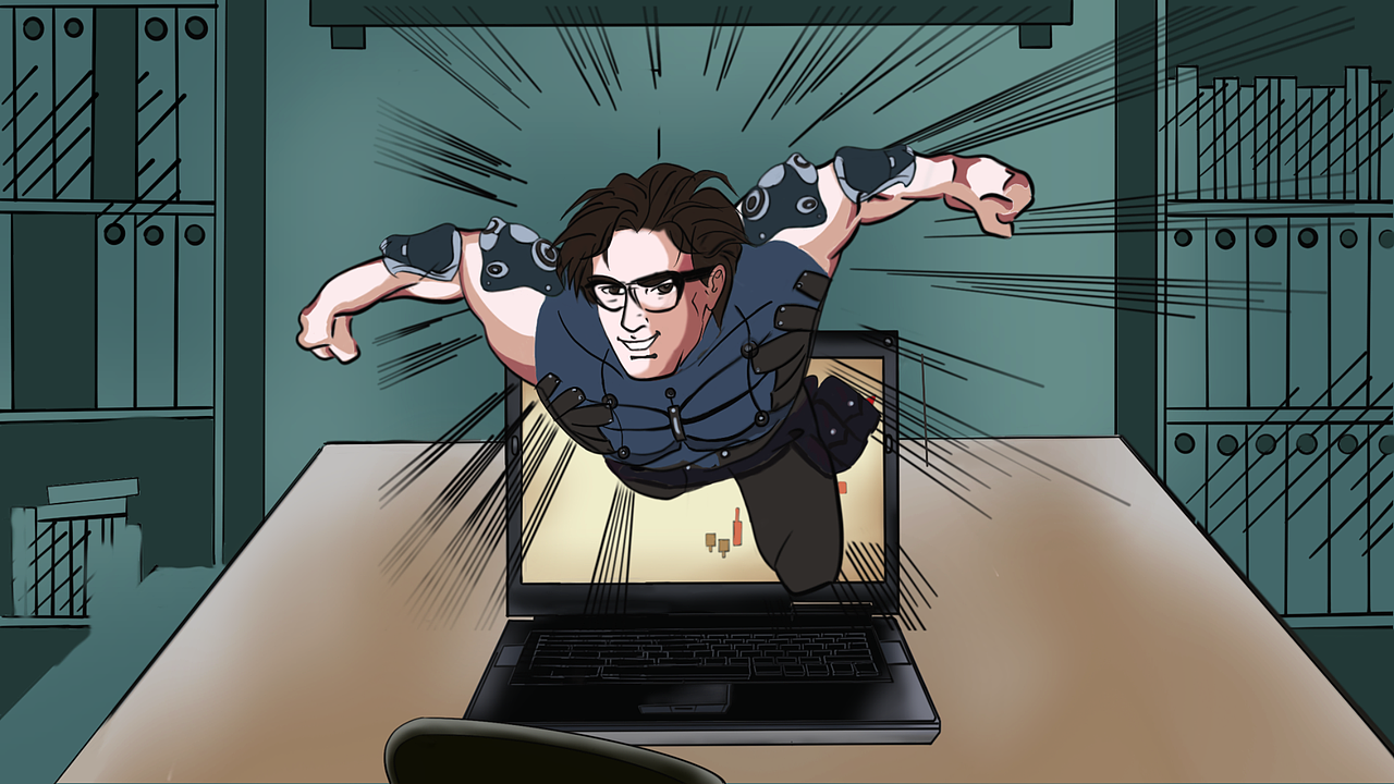 为某证券设计的条漫