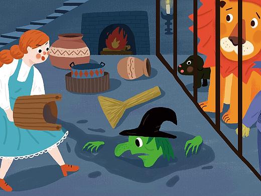 绿野仙踪（个人主页-ZMjg3MzM1NTI=） - 儿童插画 - 站酷设计师阿卜阿卜原创素材 - 站酷ZCOOL