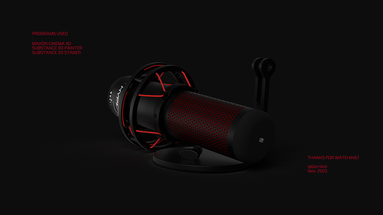 HyperX QuadCast 3D - 骇客声浪游戏麦克风