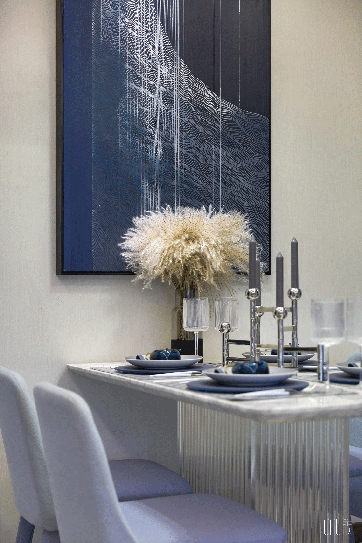 GNU设计 | 昆明万科城Ⅱ：入时牛仔蓝为摩登家居上色（图ZMTc2MjUwNTU2） - 家装设计 - 站酷设计师GNU金秋设计原创素材 - 站酷ZCOOL