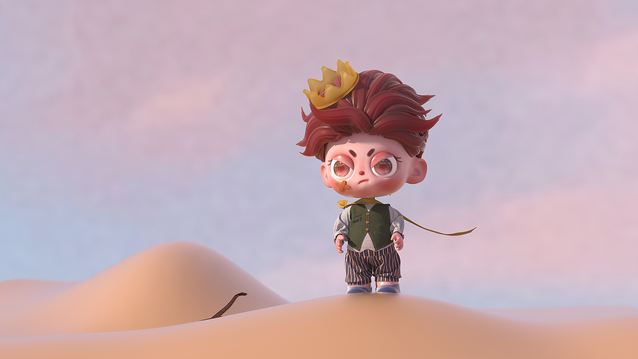 “人在哪里呢?”小王子说,"在沙漠里有点孤单。"
”在人群里也会孤单的“蛇说。