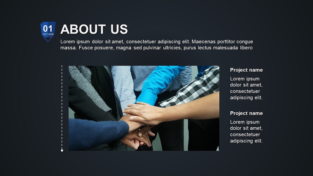 蓝黑高端企业宣传动态模板【纯PPT打造】