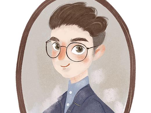 人物头像手绘插画(个人主页-ZMzk0NDc4MzI=) - 创作习作 - 站酷设计师福琪摄影原创素材 - 站酷ZCOOL