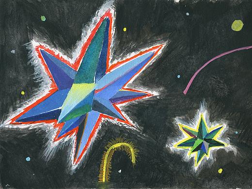 星星（个人主页-ZNDQ1NTI3NDg=） - 艺术插画 - 站酷设计师麦芽鼠原创素材 - 站酷ZCOOL