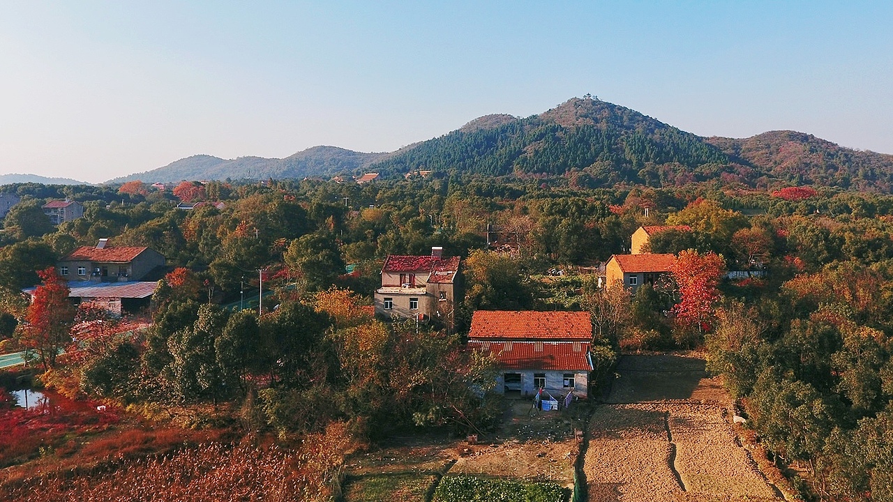 武汉龙泉山风景区航拍