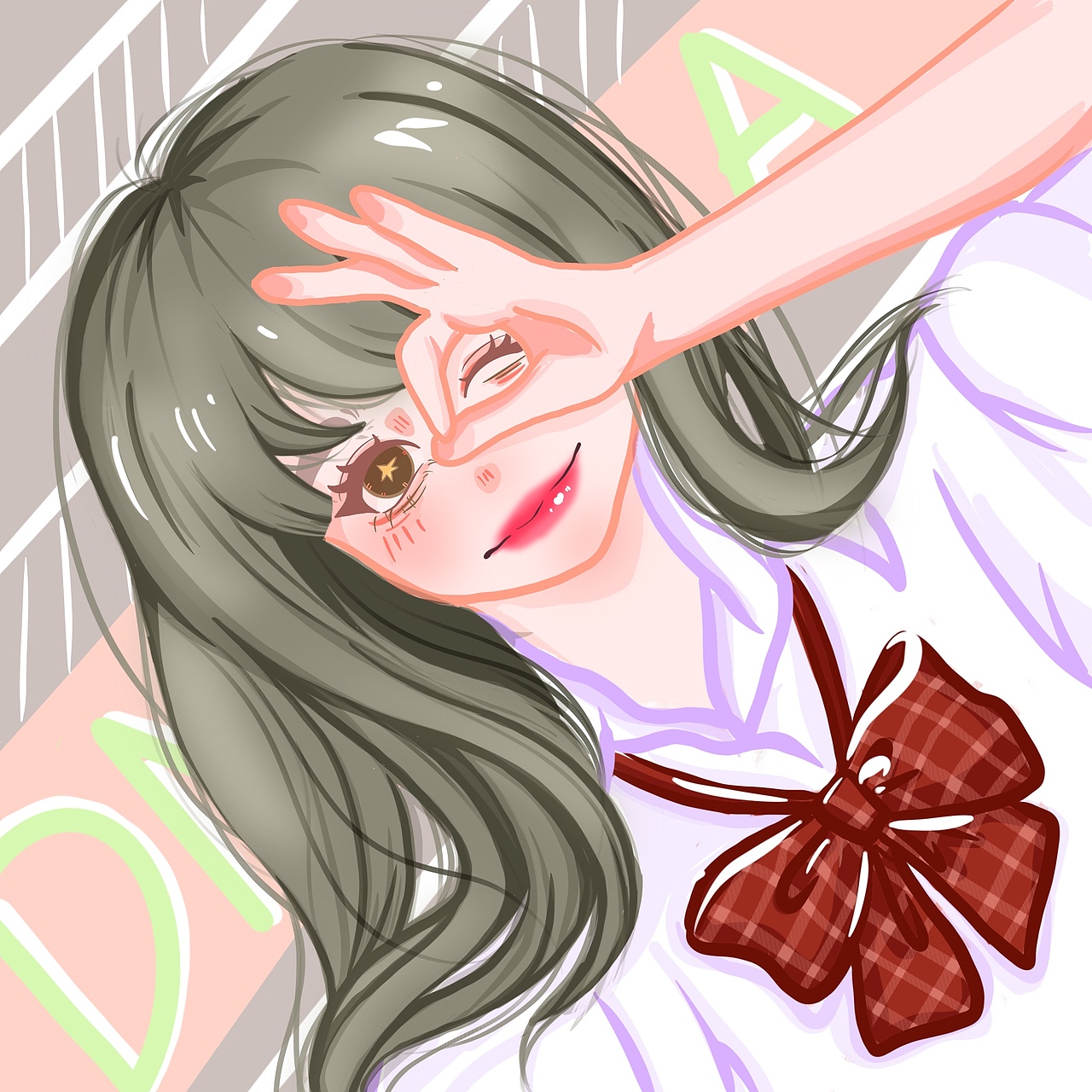 可爱的女孩纸|动漫|单幅漫画|陈皮nil_原创作品-站酷(zcool)