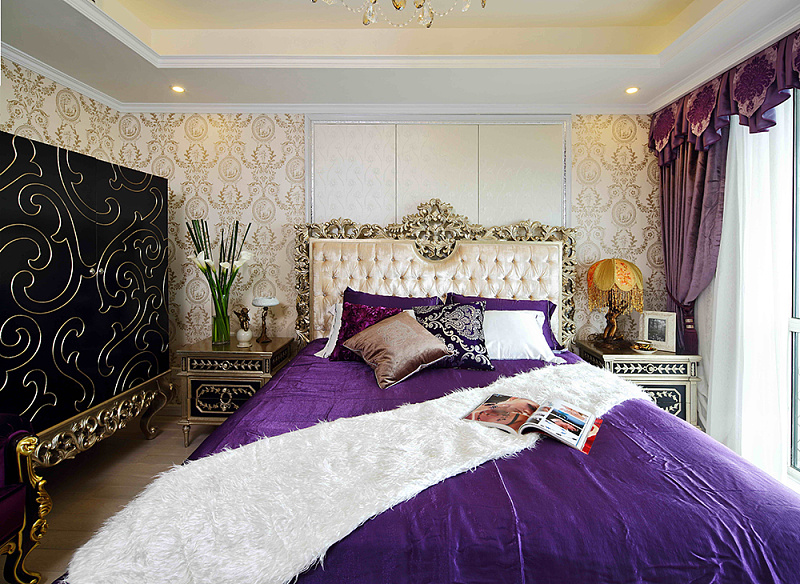 125㎡欧式婚房鲜花的背景墙美的让人窒息