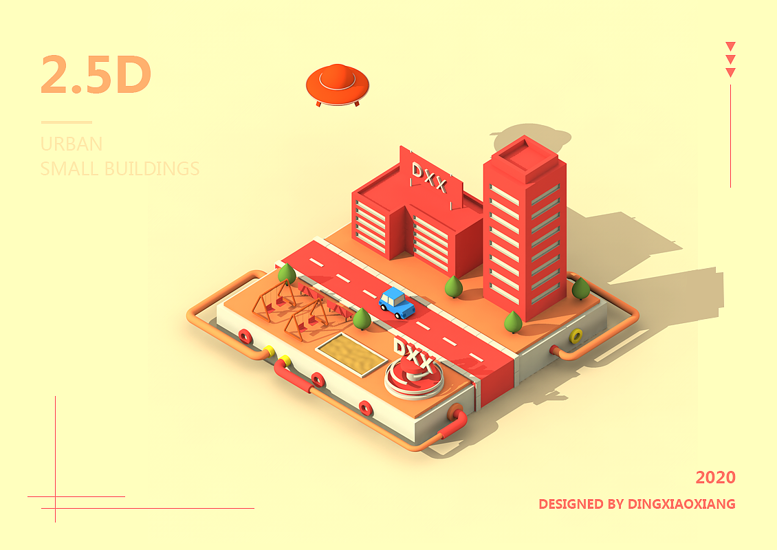 C4D小练习（图ZMTk2Mzc2Mzc2） - 其他UI - 站酷设计师丁小祥原创素材 - 站酷ZCOOL