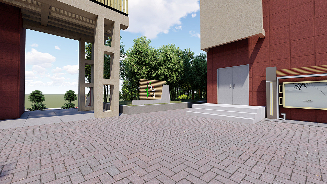 竹韵校园文化（图ZMjIwMjA4MjIw） - 景观设计 - 站酷设计师森美文化设计原创素材 - 站酷ZCOOL