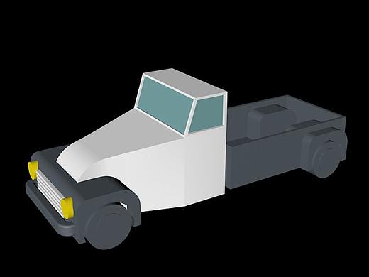 C4D课程 #1 小货车/广告牌