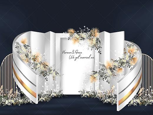 婚礼手绘 泰式伯爵白婚礼效果图（个人主页-ZNDM3MTE2NDA=） - 艺术插画 - 站酷设计师放飞TM原创素材 - 站酷ZCOOL