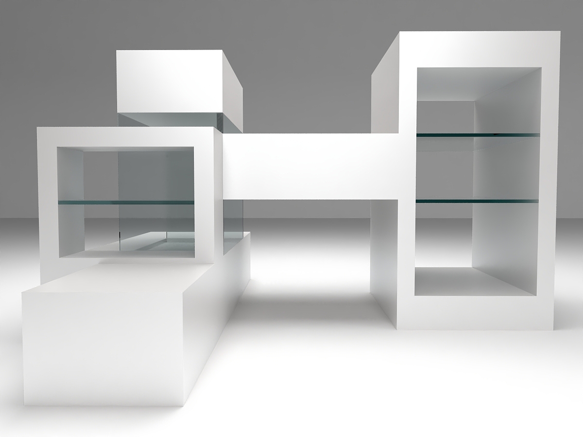 轻奢服装店展示道具展示设计