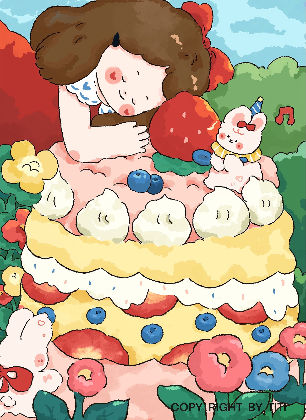 治愈插画（图ZMzkwOTkzNTg0） - 儿童插画 - 站酷设计师画画的titi原创素材 - 站酷ZCOOL