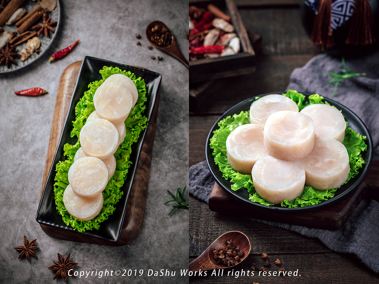 香煎玉带玉带扇贝肉