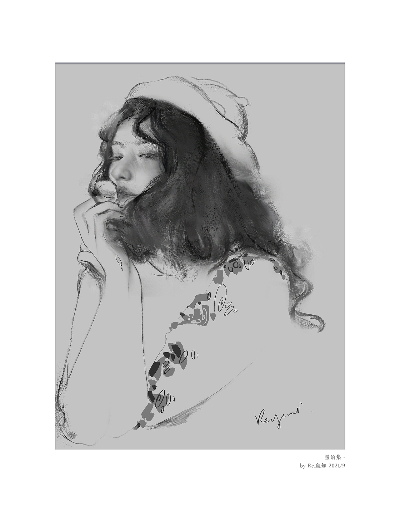 「墨泊集」鱼知/2021作品集2（图ZMjg2MjY2MTEy） - 艺术插画 - 站酷设计师RE鱼知原创素材 - 站酷ZCOOL