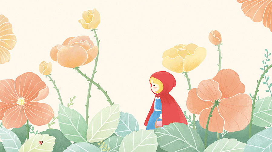 小红帽（图ZMzE5MTQ1NDA=） - 商业插画 - 站酷设计师小霏霏机原创素材 - 站酷ZCOOL